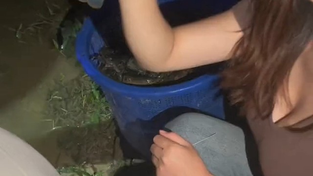 钓龙虾钓龙虾[呲牙]