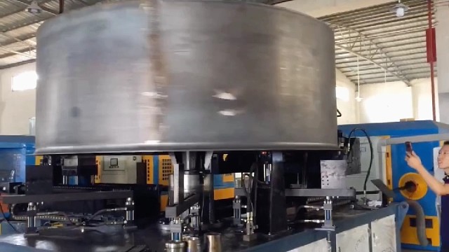 隧道地铁风机翻边机