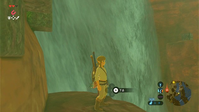 瀑布下的呀哈哈