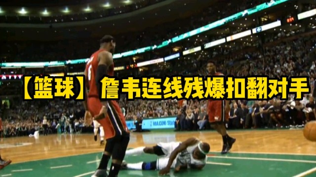 【篮球】詹韦连线残爆扣翻对手