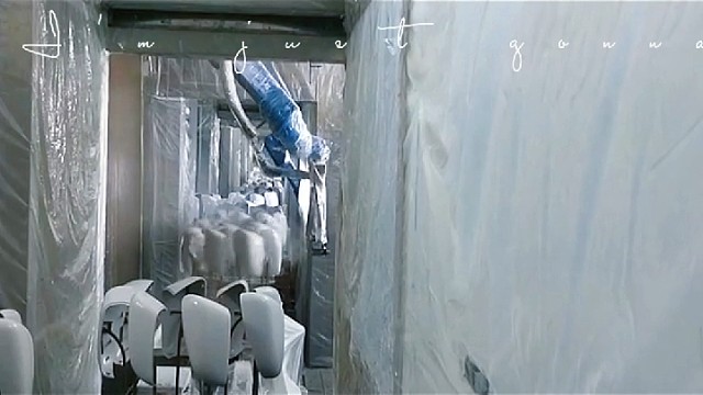 自动喷漆流水线，机器人喷漆设备