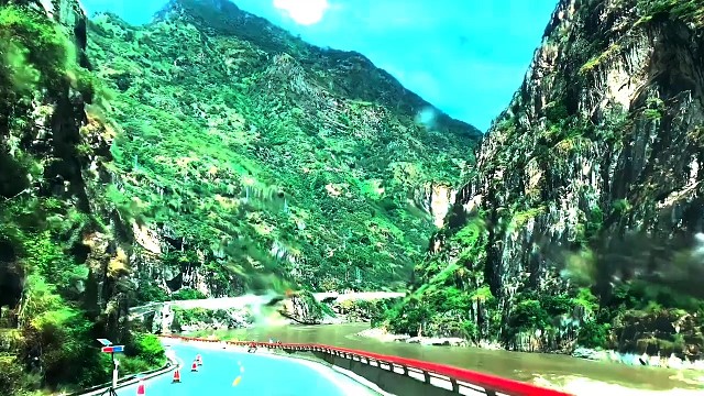 山川河流美景，天空