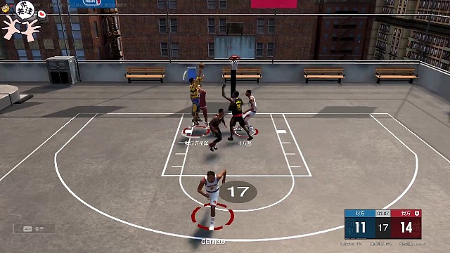 “顶着防守上篮假球打进”第49分