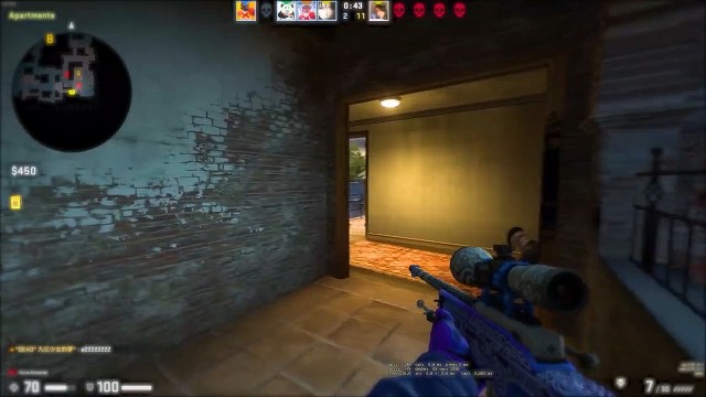 1打4残局，电竞少女的风骚操作，什么叫危险感知