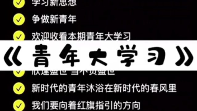 青年大学习做了嘛