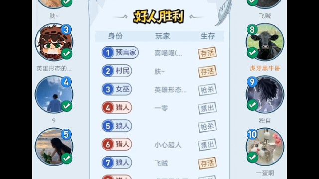 7号直接完美避开狼人