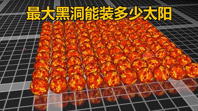 你知道最大黑洞能装下多少个太阳吗