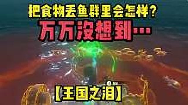 王国之泪-把食物丢鱼群里会怎样？万万没想到…