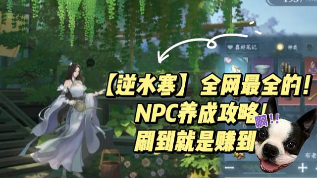 【逆水寒】全网最全的！NPC养成攻略！刷到就是赚到～