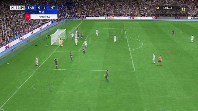 欧冠小组赛第二场3比0巴塞罗那