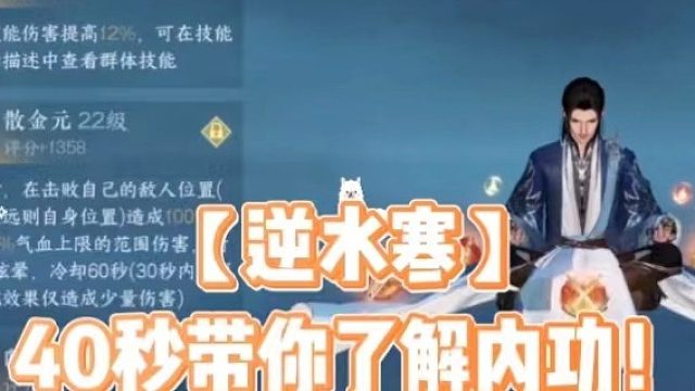 【逆水寒】40秒带你了解内功！