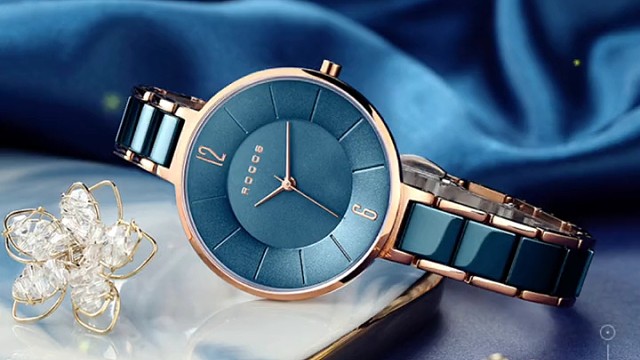 ROCOS陶瓷简约风女士手表轻奢女款学生石英表时尚款防水潮流腕表#女士精致手表推荐#高端大气上档次