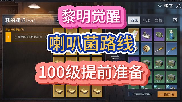 黎明觉醒生机100级你要准备什么！