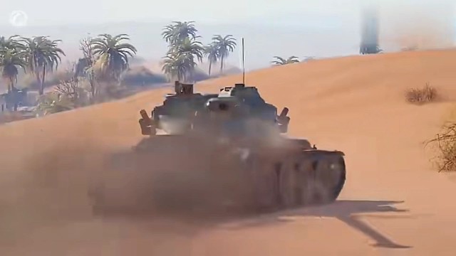 快速机动的坦克连打带撞