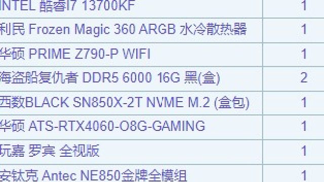 安徽王先生的直播回放13700kf4060