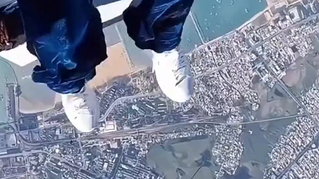 【跳伞】天上的景色也很美丽