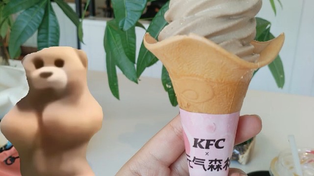小熊跳舞可乐冰淇淋