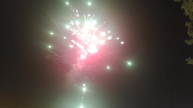 请亲朋好友看烟花