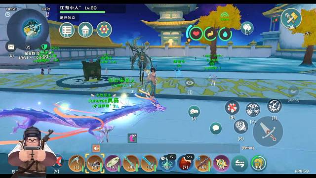 闲着没事就把寒浞给揍了，运气还行