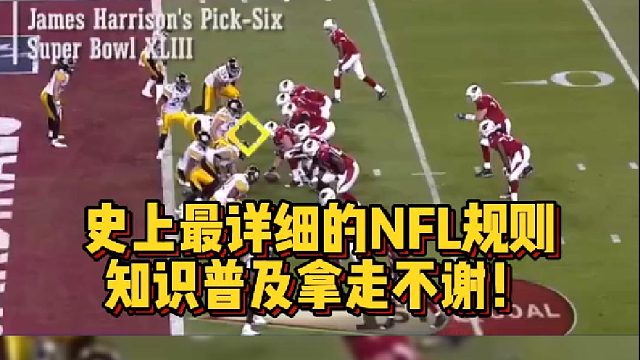 【橄榄球】史上最详细的NFL规则知识普及拿走不谢！