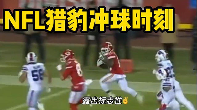 【橄榄球】NFL猎豹冲球时刻