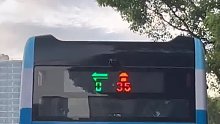 装在公交车尾部的“红绿灯”