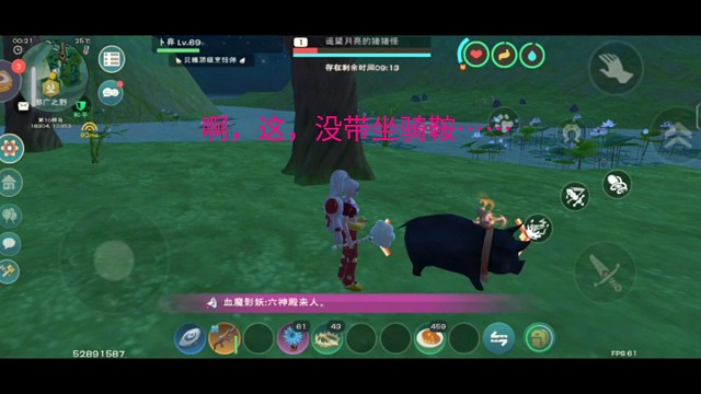 抓猪，没带鞍……忍痛杀了吧