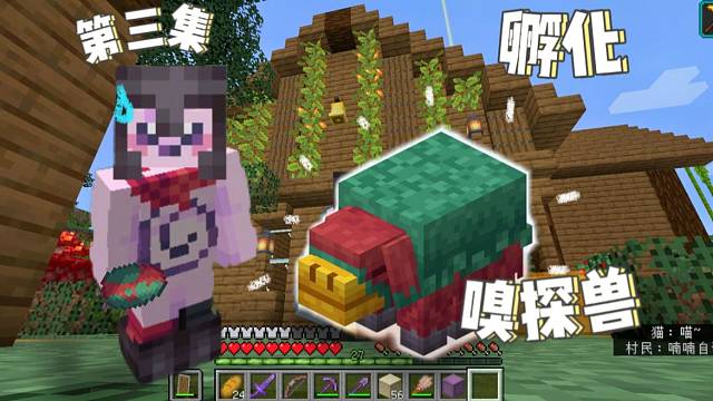 椰子姐姐|我的世界1.20原版生存#3来孵化嗅探兽