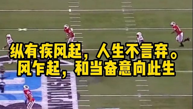 纵有疾风起，人生不言弃。风乍起，和当奋意向此生