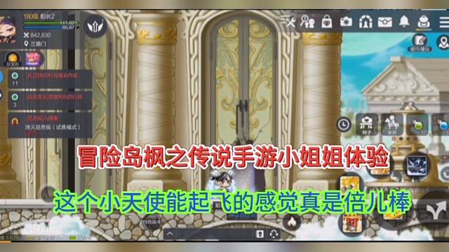 【冒险岛：枫之传说】小姐姐带家人们体验，起飞感觉倍儿棒！