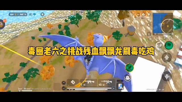 毒圈老六之挑战残血飘飘龙刷毒吃鸡