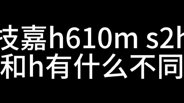 技嘉h610ms2h和h有什么不同