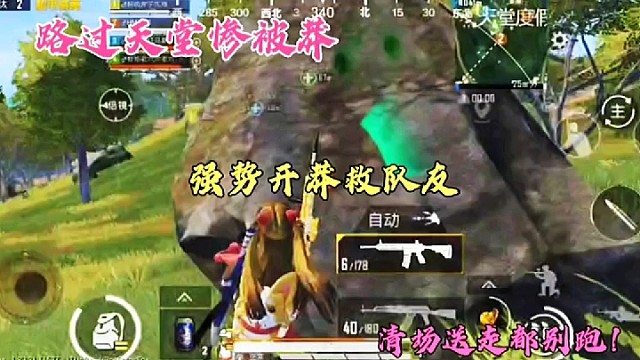 路过天堂惨被莽，强势开莽救队友，清场送走都别跑！