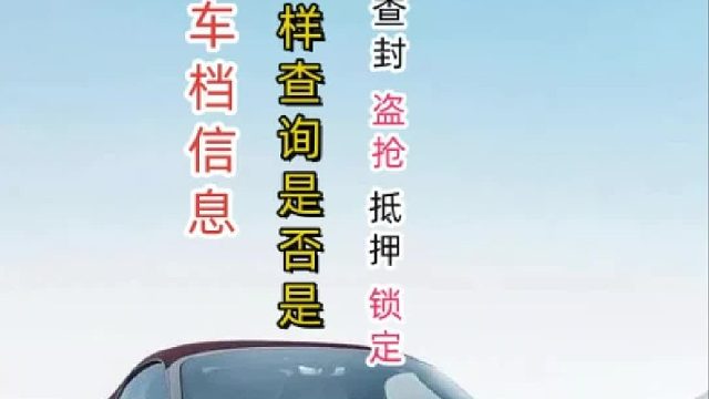 车辆状态怎么查询#二手车#车辆状态