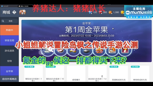 小姐姐解说冒险岛枫之传说手游公测，氪金的时候这一排都得买下来？