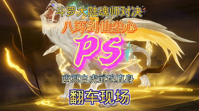 斗罗大陆魂师对决:应粉丝要求测试系列！八环剑仙VS白虎武魂真身