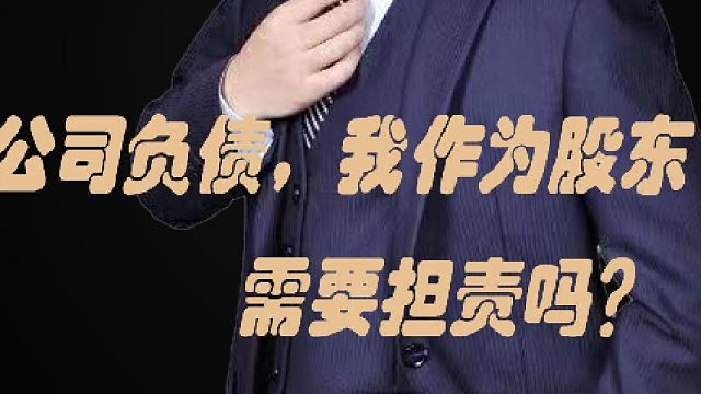 48、公司负债，我作为股东需要担责吗？