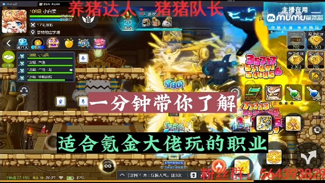 【冒险岛手游】一分钟带你了解适合氪金大佬玩的职业！