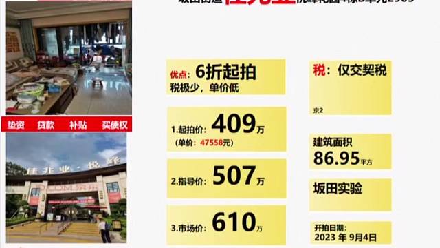 深圳法拍房六折，七折