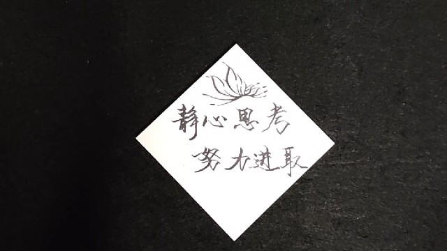 静心思考悟深理，努力进取获成功。