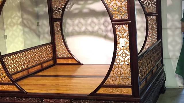 海南黄花梨小叶紫檀架子床