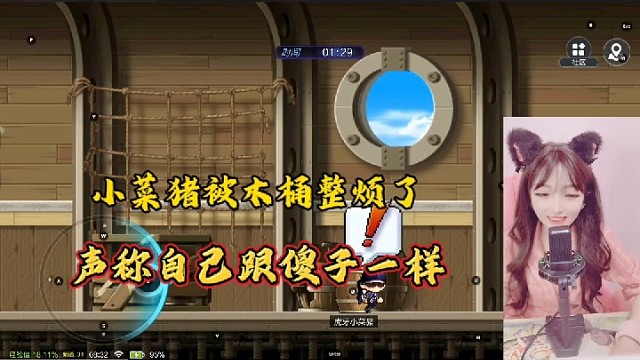 【冒险岛手游】小菜猪被木桶整烦了，声称自己跟sha子一样！