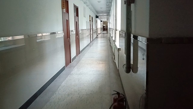 学校的放学风景