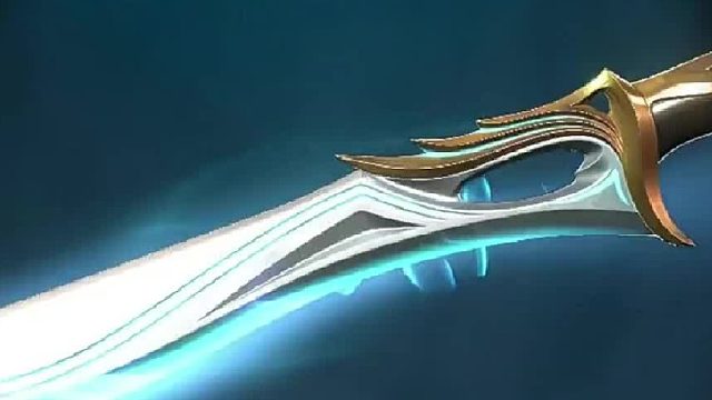 微风掠过，刀身犹如白羽，在阳光下闪烁生辉