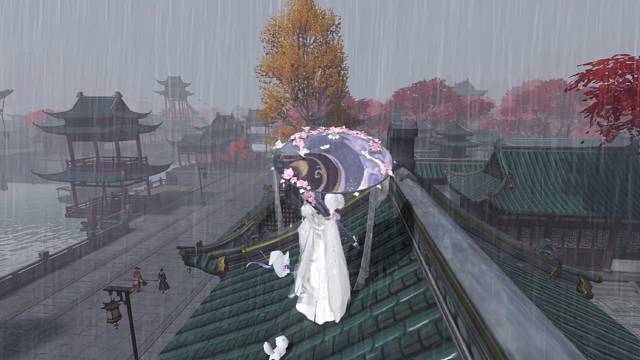 小时候喜欢下雨，长大后喜欢雨落下的声音。