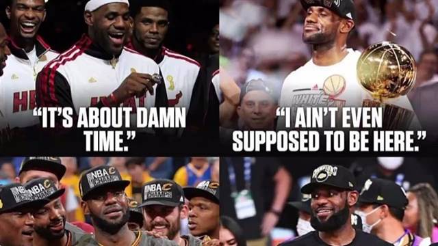 詹姆斯的四次冠军演讲，他是多少人的青春！