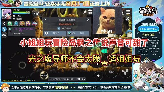 小姐姐玩冒险岛枫之传说手游可甜了，光之魔导师合适姐姐玩！