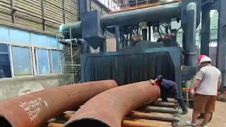 通過式拋丸機 防腐設(shè)備 自動噴砂機 管道拋丸機