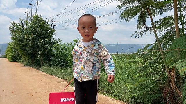 爸爸为了锻炼儿子，让3岁宝宝自己走亲戚，看他表现如何