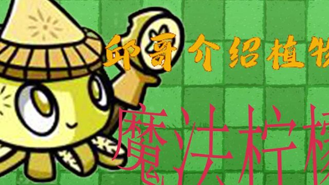 21邱哥介绍植物：植物大战僵尸之魔法柠檬！
